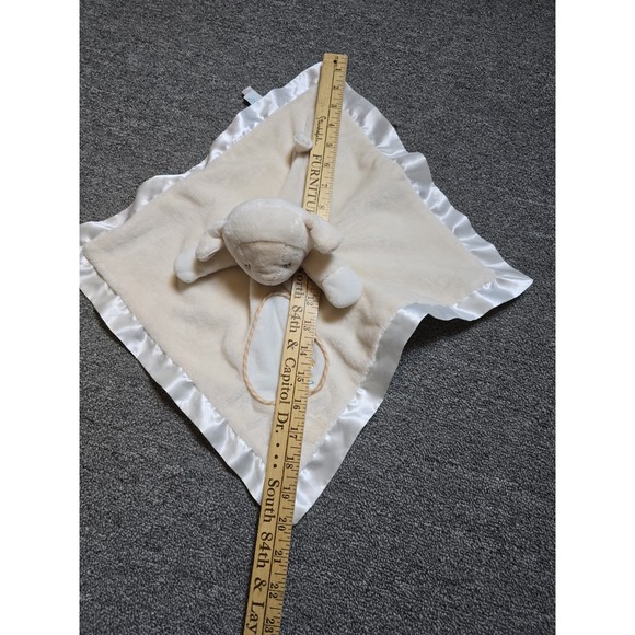 Douglas Baby Lamb Lovey Plush Security Blanket Sheep Satin Trim Cream Clean - Picture 8 of 9